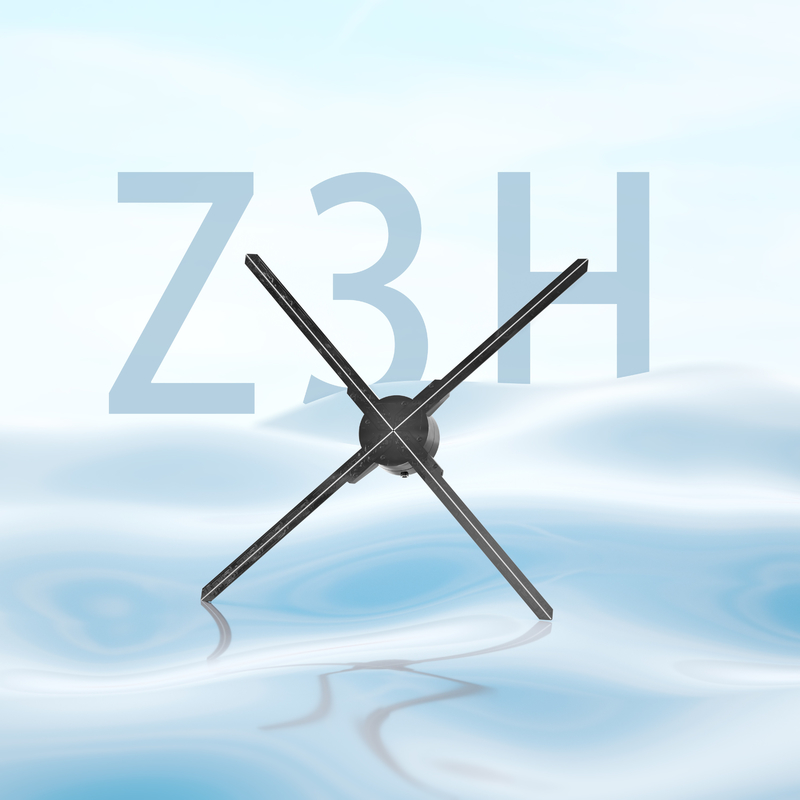 Z3H 3d Hologram Fan Projector Bluetooth Led Fan 65CM Splicing Video Wall